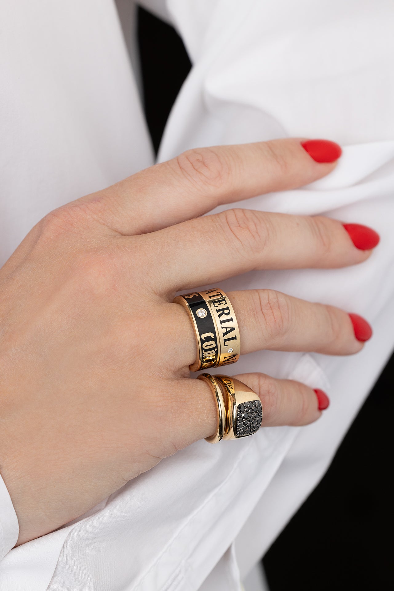 The Black Diamond Don Pinky Ring – DRU.