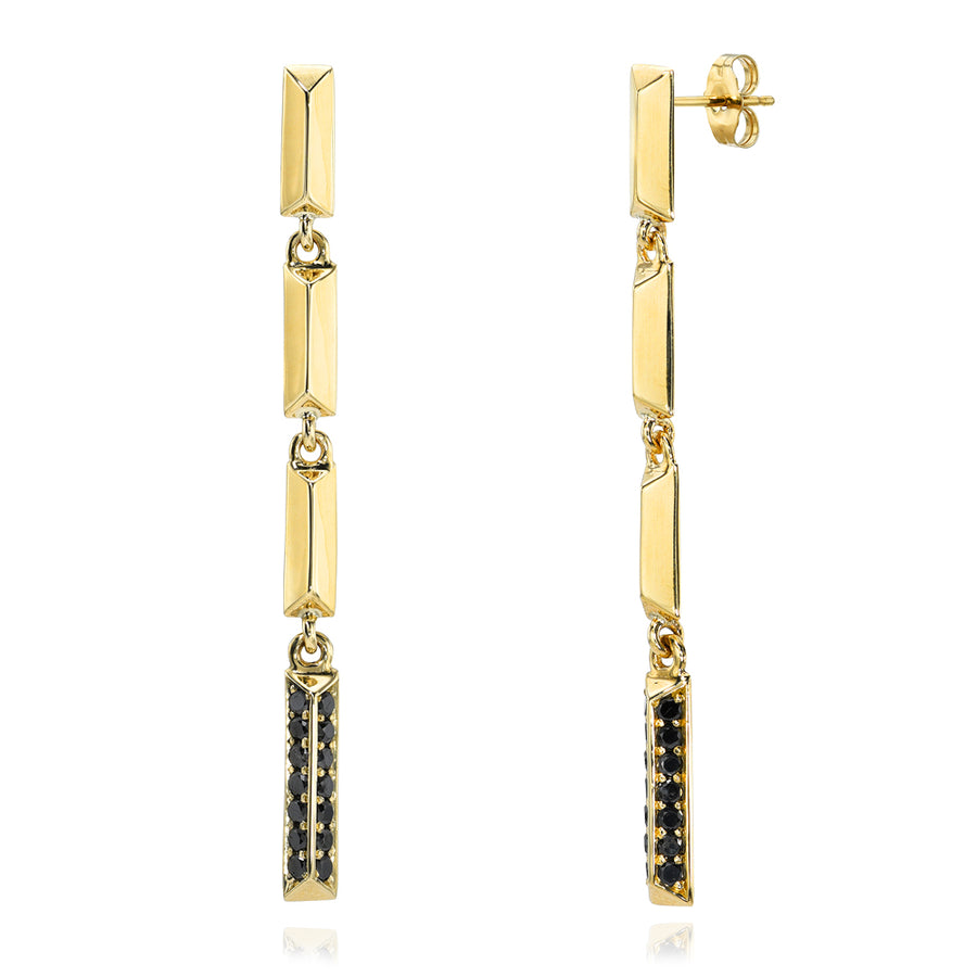 Black Diamond Candelabra Earrings