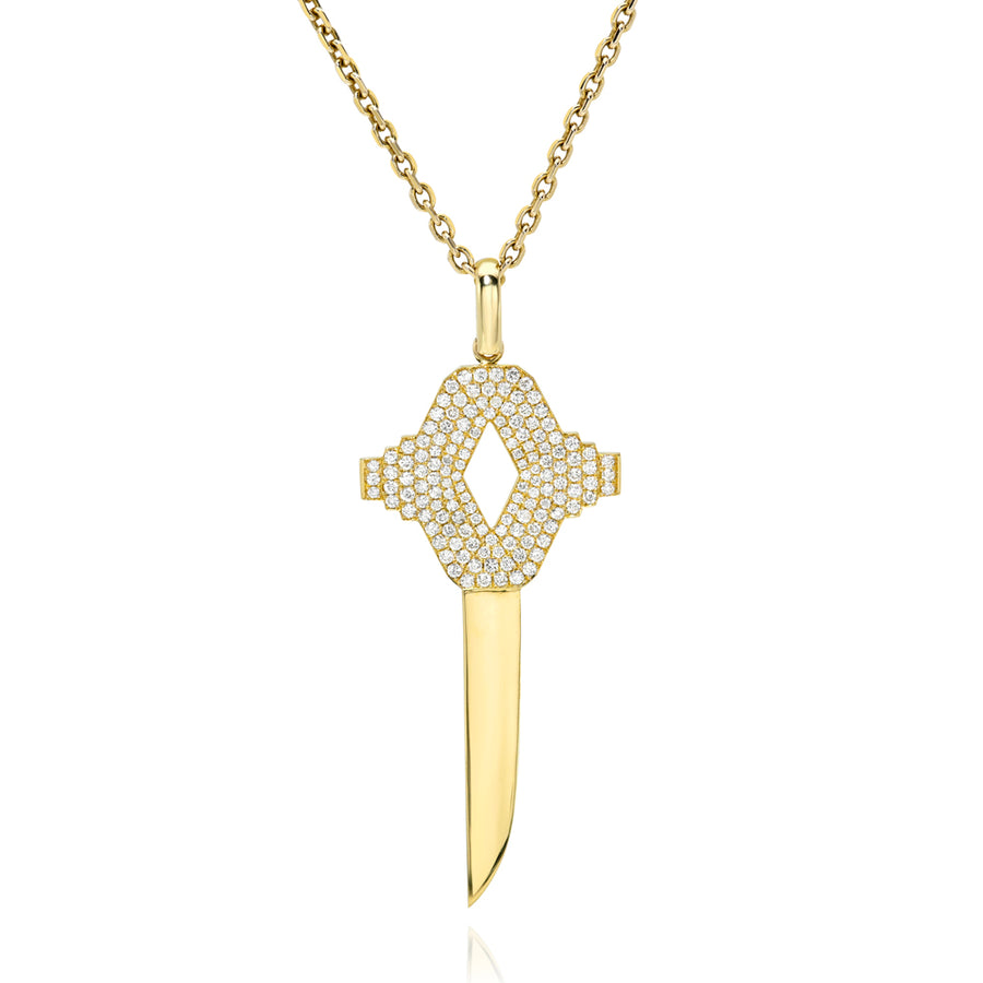 Large Diamond Latchkey Pendant