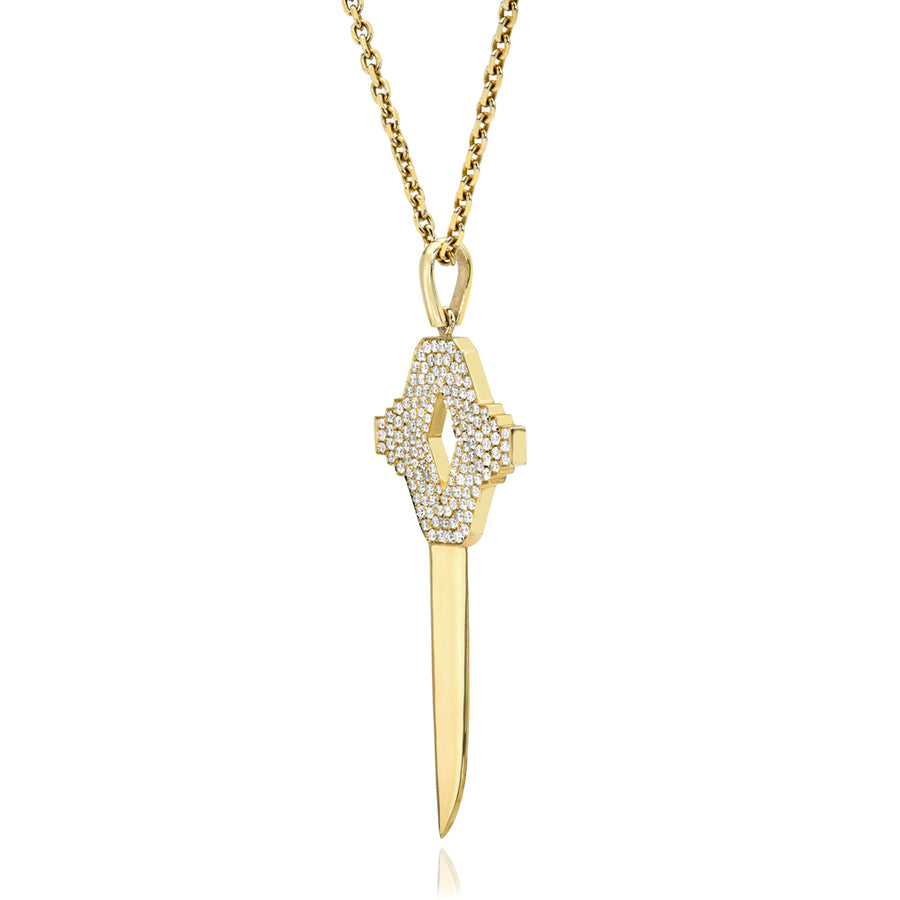 Large Diamond Latchkey Pendant