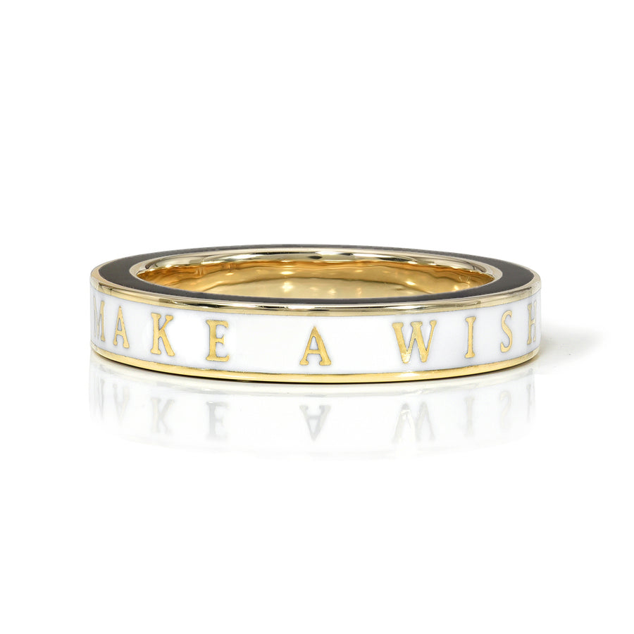 Diamond and Enamel Make A Wish Ring