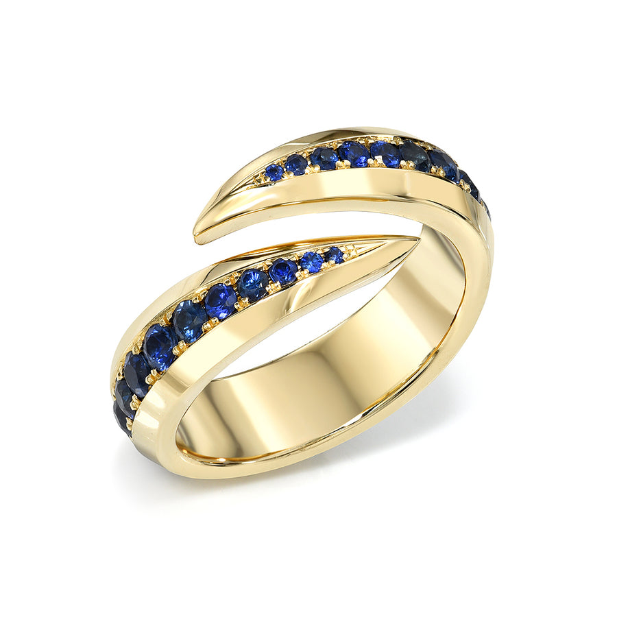 Sapphire Claw Ring