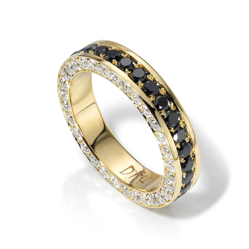 Black and White Diamond Infinity Band