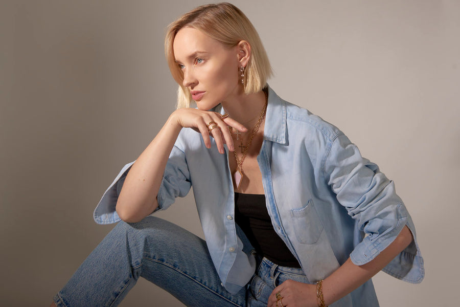 Black and White Diamond Doublet Ring