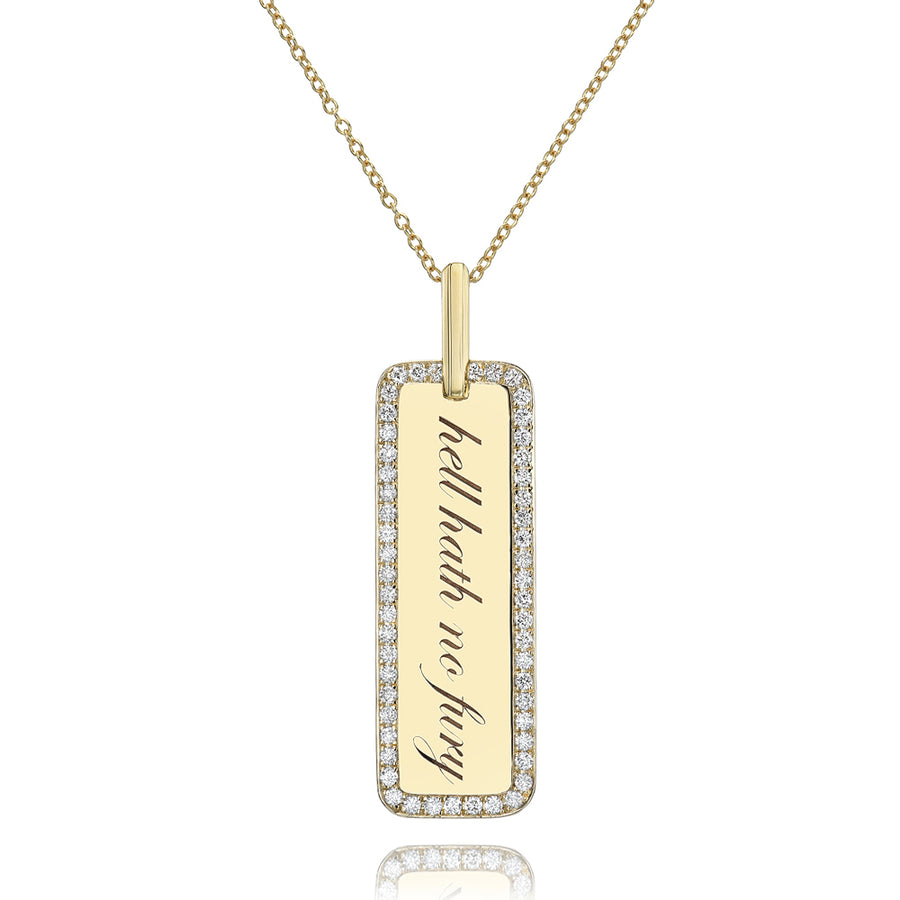 hell hath no fury Memento Tag Pendant