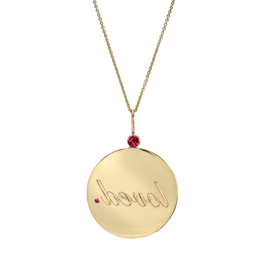 Ruby Loved Reflection Medallion