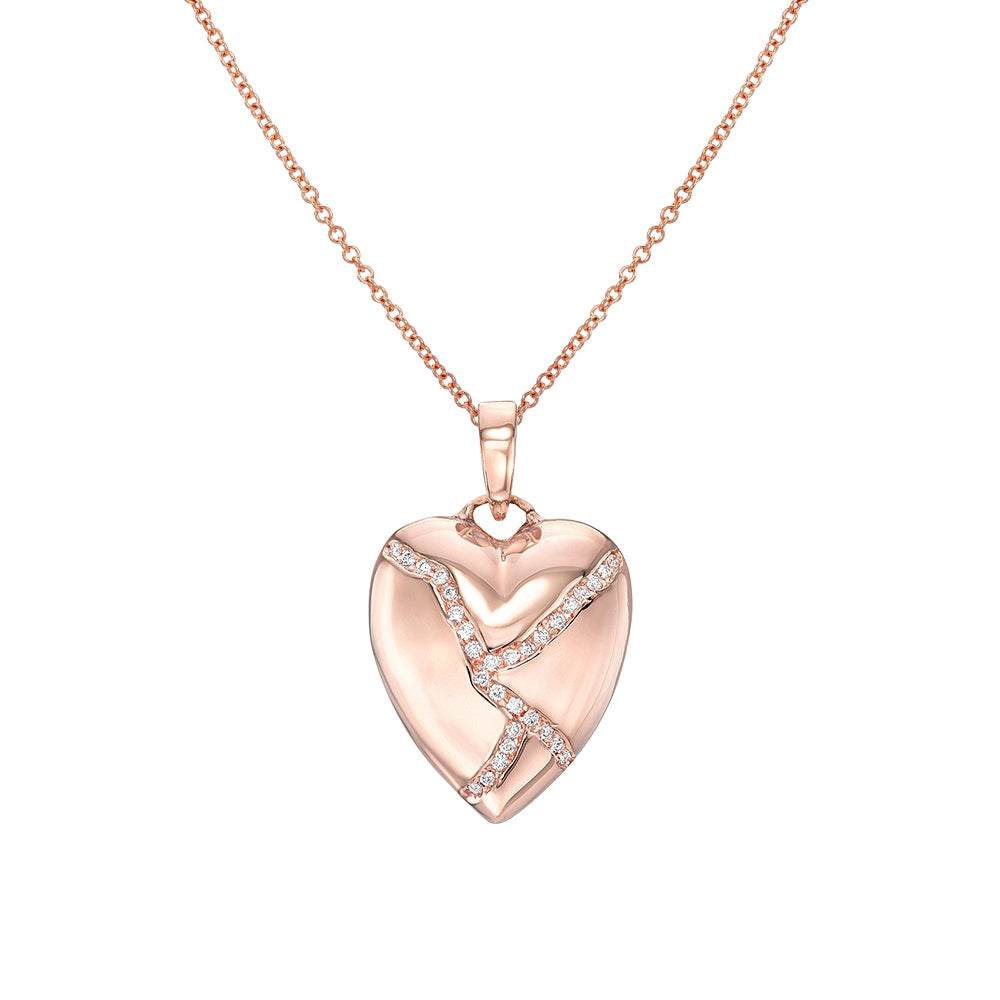 氷室京介/Personal Jesus Heart pendant/K18 Crystal Heart Pendant Necklace For Women | J.Crew