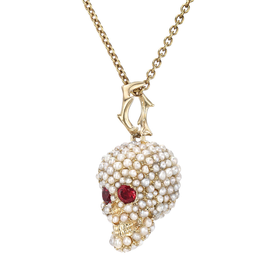 Pearl Skull Pendant