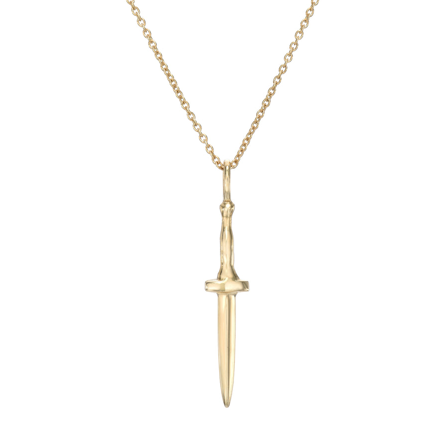 Diamond Baby Dagger Necklace